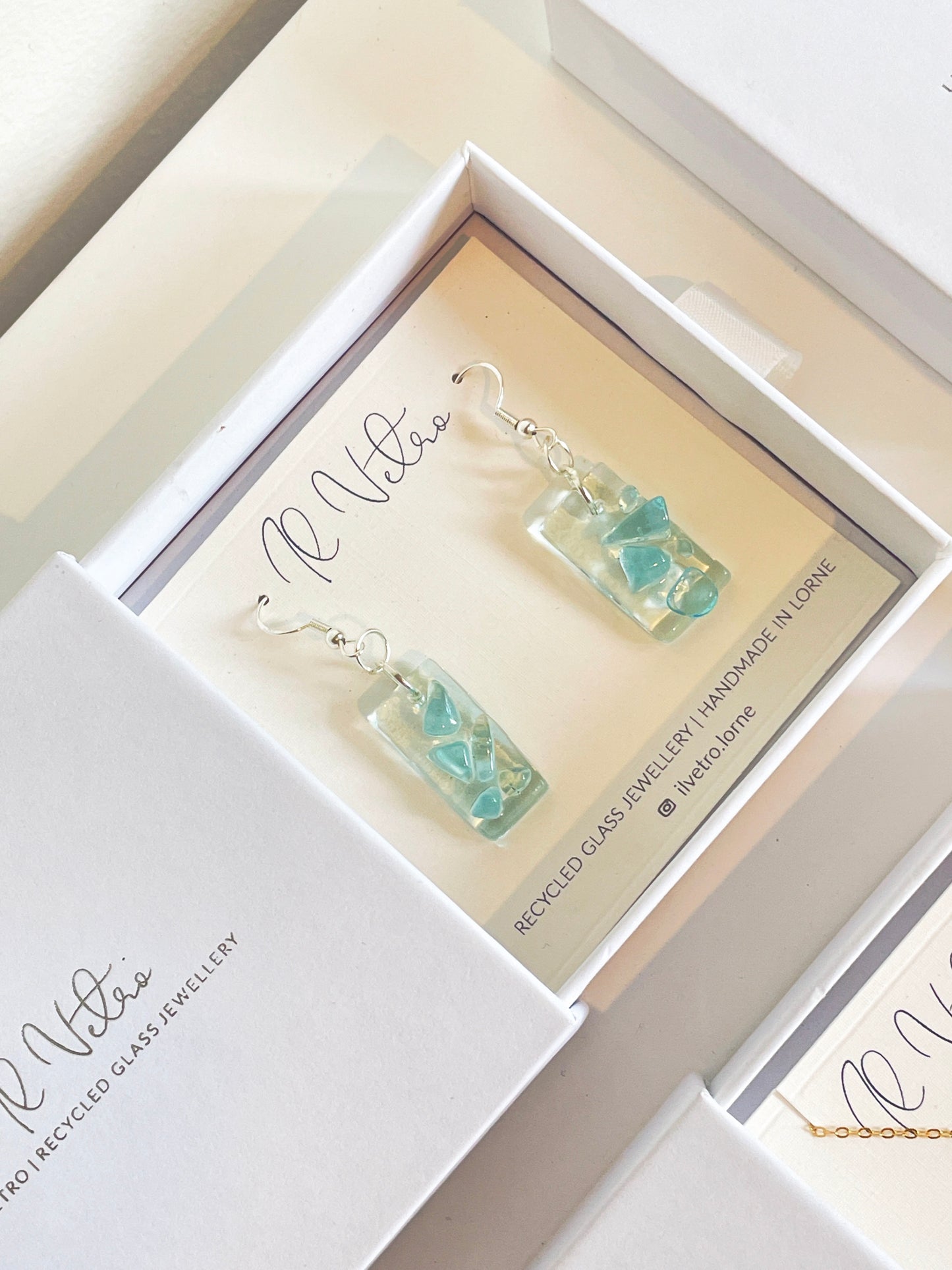 Gin and Soda Turquoise Earrings with 925 Sterling Silver | Handmade and Sustainable