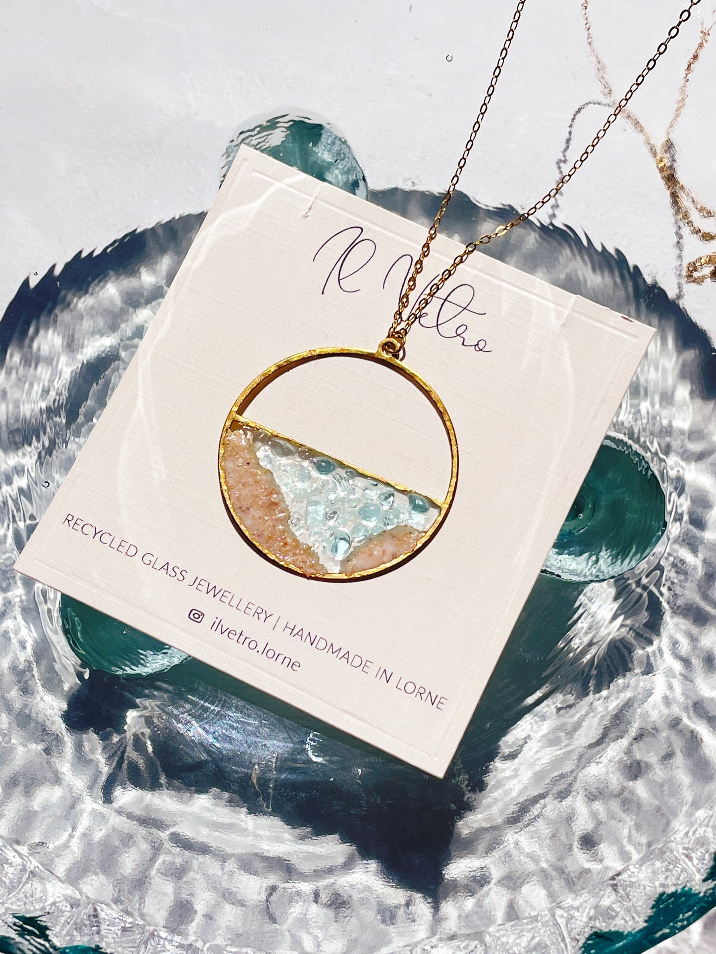 Lorne Pendant Necklace with 14k Gold Filled Chain | Handmade and Unique