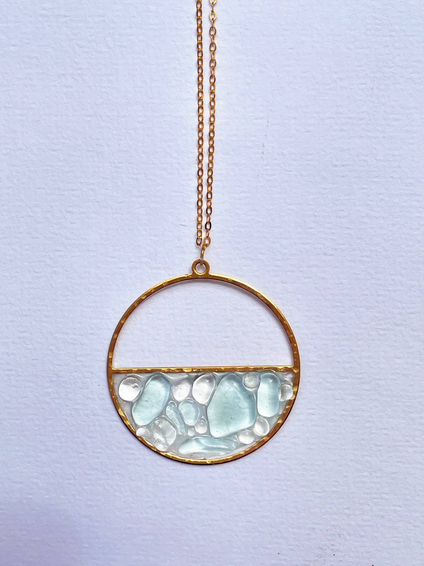 Rockpools Pendant Necklace with 14k Gold Filled Chain | Handmade and Sustainable