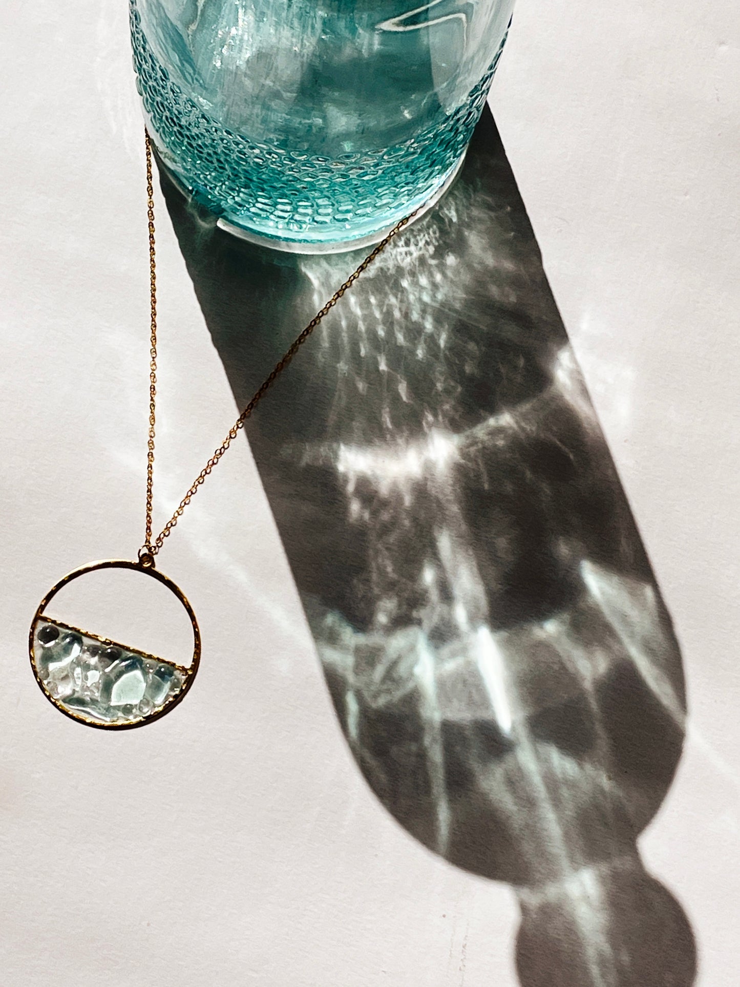 Rockpools Pendant Necklace with 14k Gold Filled Chain | Handmade and Sustainable